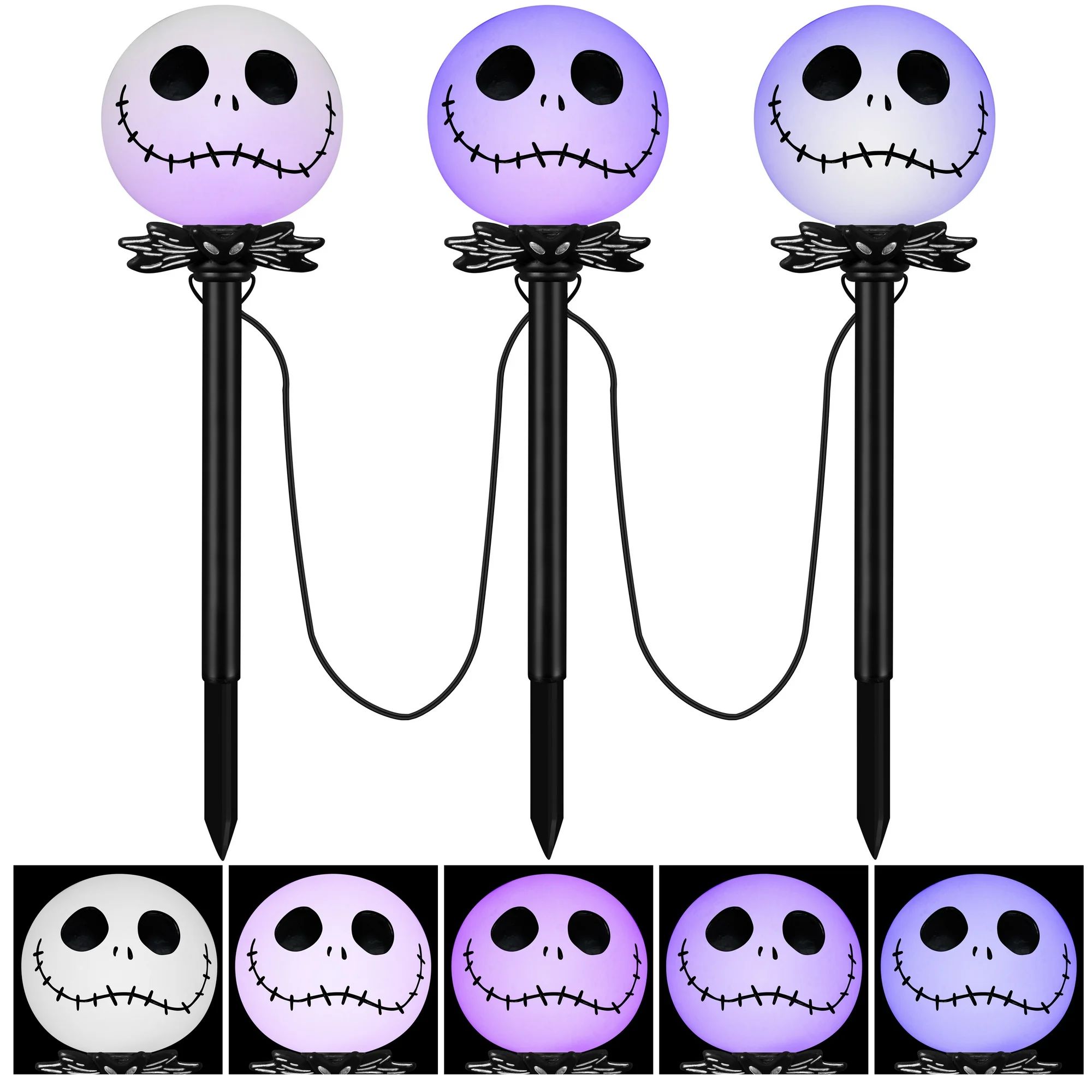 Light Up Nightmare Before Christmas Blow Mold Halloween Path Light | Walmart (US)