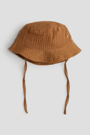 Cotton Muslin Bucket Hat - Dark green - Kids | H&M US | H&M (US + CA)