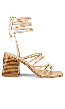 RAYE Cross Sandal in Nude Suede from Revolve.com | Revolve Clothing (Global)