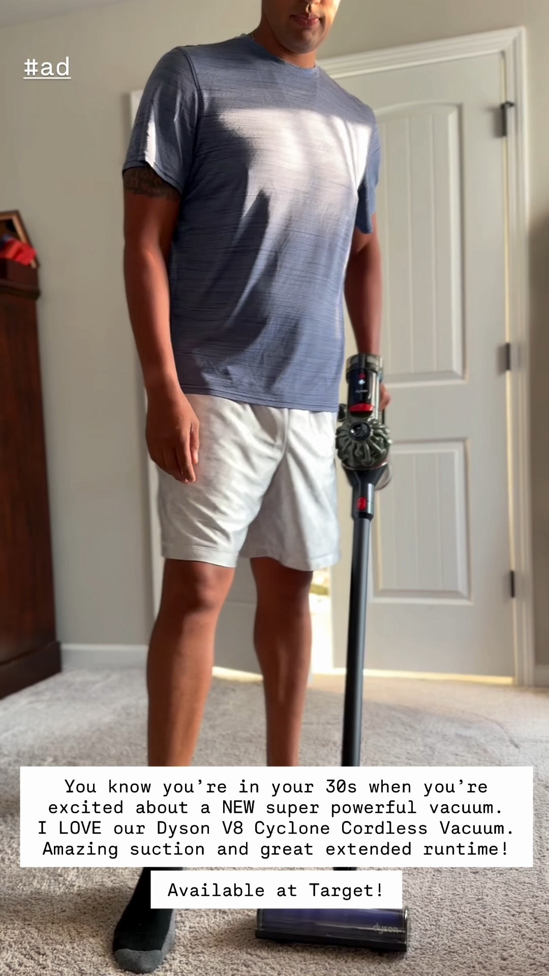 #ad Summer breaks mean endless memory making--but also endless appetites and endless messes. I love having the kids home, and the slowness of less routine, but I swear it feels like I am coordinating chores and helping pick up the house all day long. Thankfully we have a NEW @dysonusa V8 Cyclone Cordless Vacuum that really delivers. The increased suction power helps me zip through our spaces, getting up all the dirt, dust, and hair fast. And don’t even get me started with the car crumbs—it’s the only thing I’ve used that’s powerful enough to get in all the nooks and crannies. I also love that it has a 60 minute run time with no loss of suction***. Trust me, THIS is the vacuum every parent needs, and you can snag it @target. #targetpartner #dysonpartner #target
 
**Applies in Eco mode in handheld configuration. Actual run time will vary based on power mode, floor type and/or attachments used.

#LTKmomlife #LTKHome