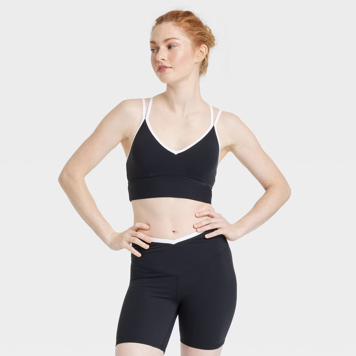 Women's V-Neck Strappy Sports Bra - JoyLab™ | Target