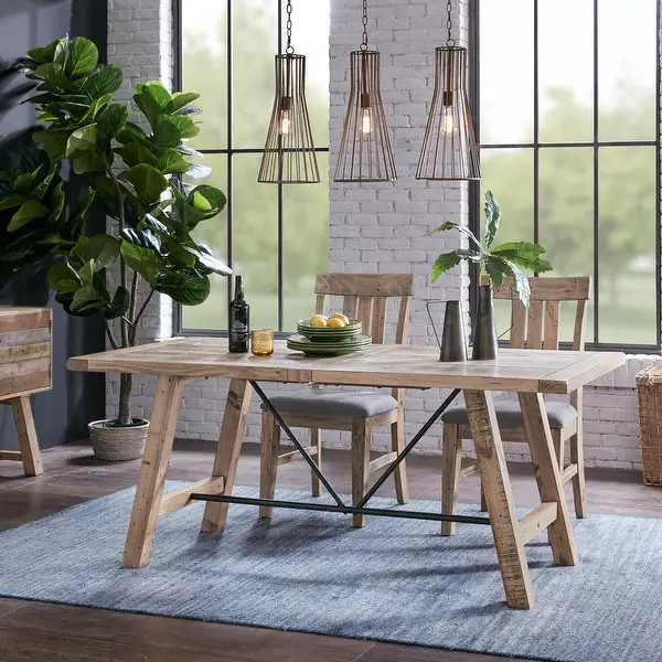 Carbon Loft Dean Natural Dining Table - Reclaimed Grey | Bed Bath & Beyond