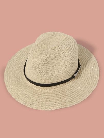 Men Plain Straw Hat | SHEIN