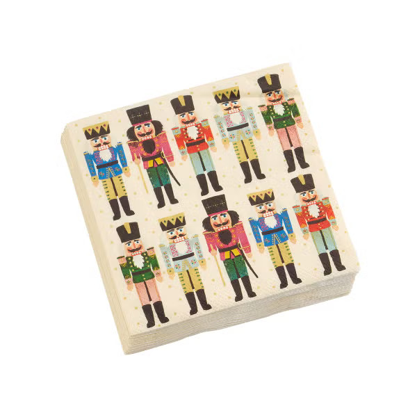 Hester & Cook Nutcracker Cocktail Napkins Pkg/20 | The Container Store