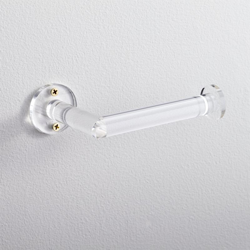 acrylic toilet paper holder | CB2