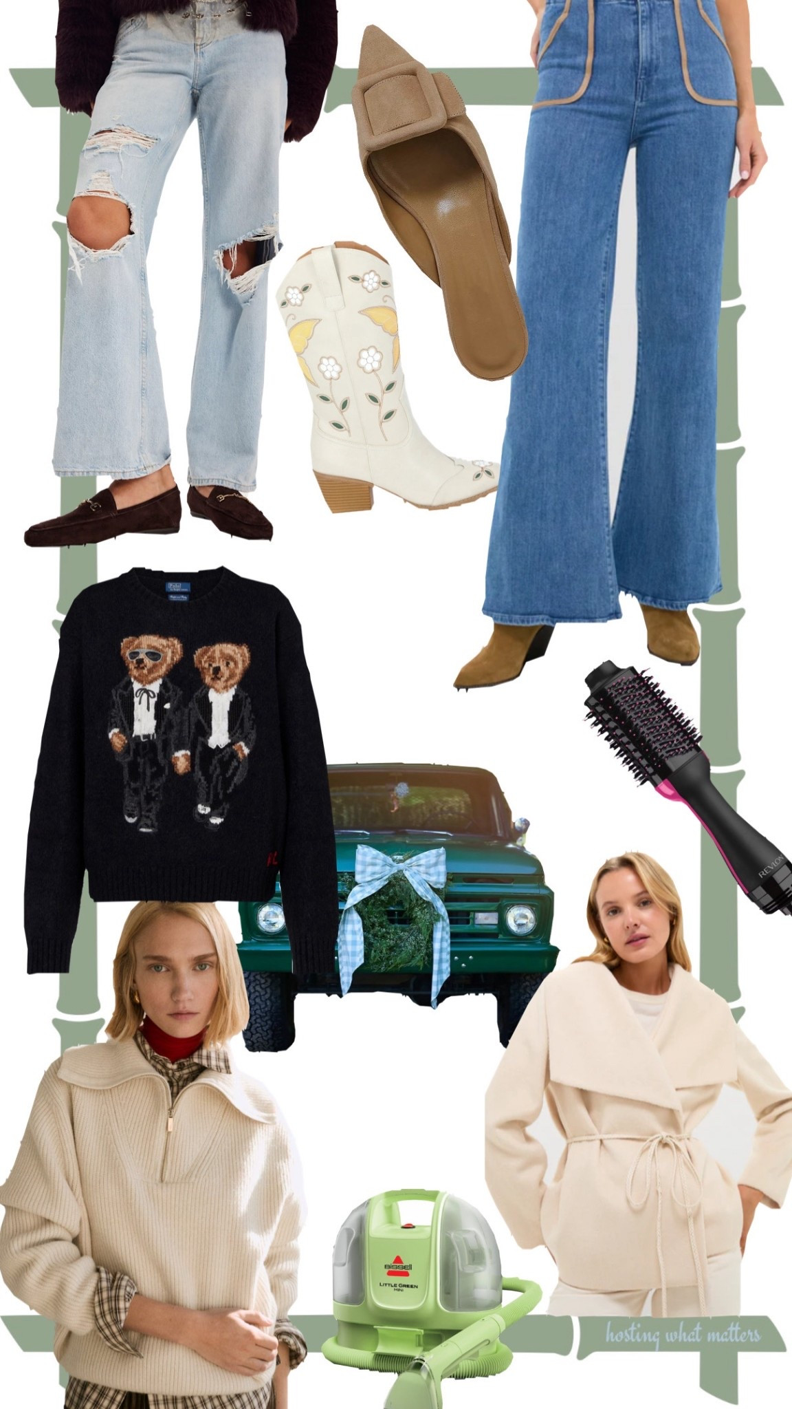 Links lately!

Jeans rodeo outfits Ralph Lauren bear polo bear big bows car bows bow tree topper sweaters wraps jackets Dyson revlon hair hair styling tools loafers boots cowgirl cowboy western 



#LTKShoeCrush #LTKHoliday #LTKStyleTip