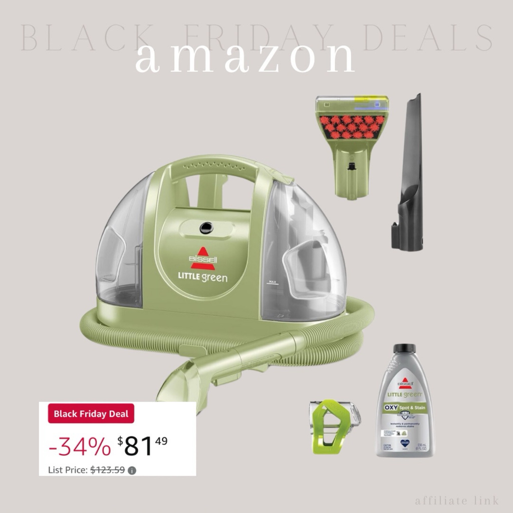 Black Friday Sales - Amazon! 


Little green machine, carpet cleaner, carpet cleaning machine, cleaning product 



#amazon #blackfridaysales 

#LTKHoliday #LTKFindsUnder100 #LTKHome