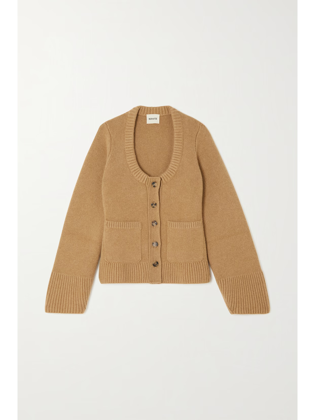 Khaite - Caro Cashmere-blend Cardigan - Brown | NET-A-PORTER (US)