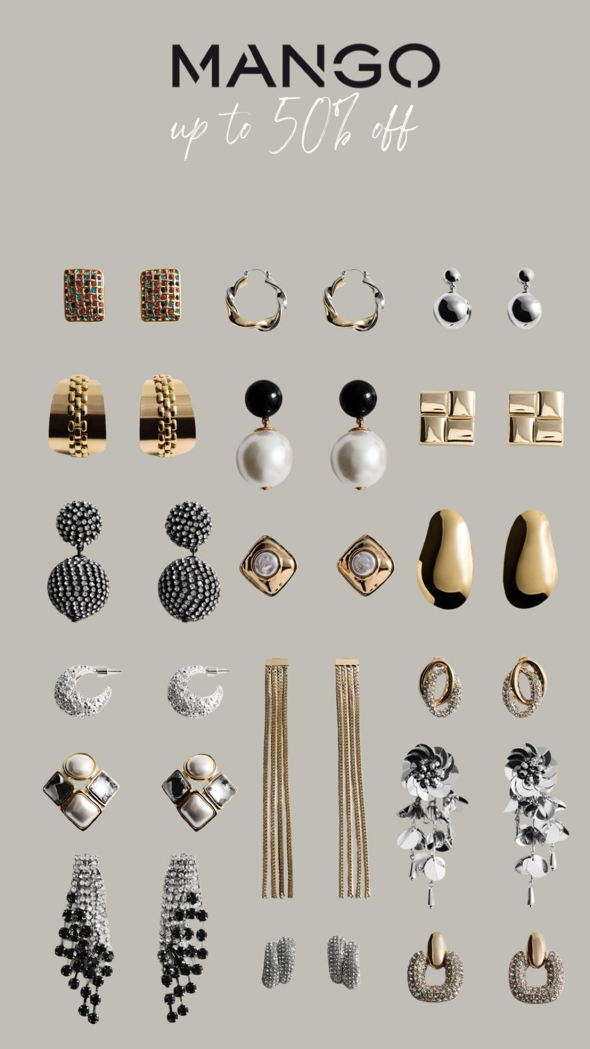 Mango - up to 50% off sale edit! Earring top picks ✨



#LTKCyberWeek