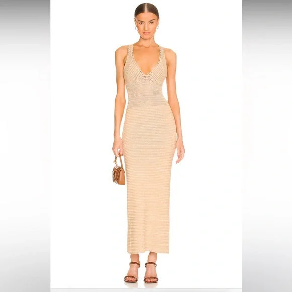 Darcey Snowy Knit Dress in Lark & White Smoke | Poshmark