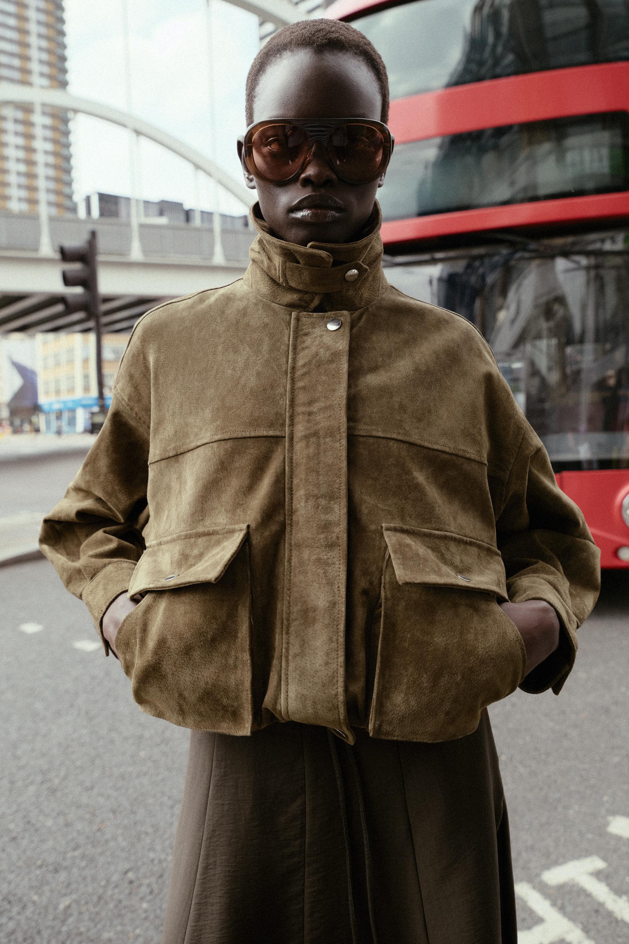 100% LEATHER BOMBER JACKET | Zara UK