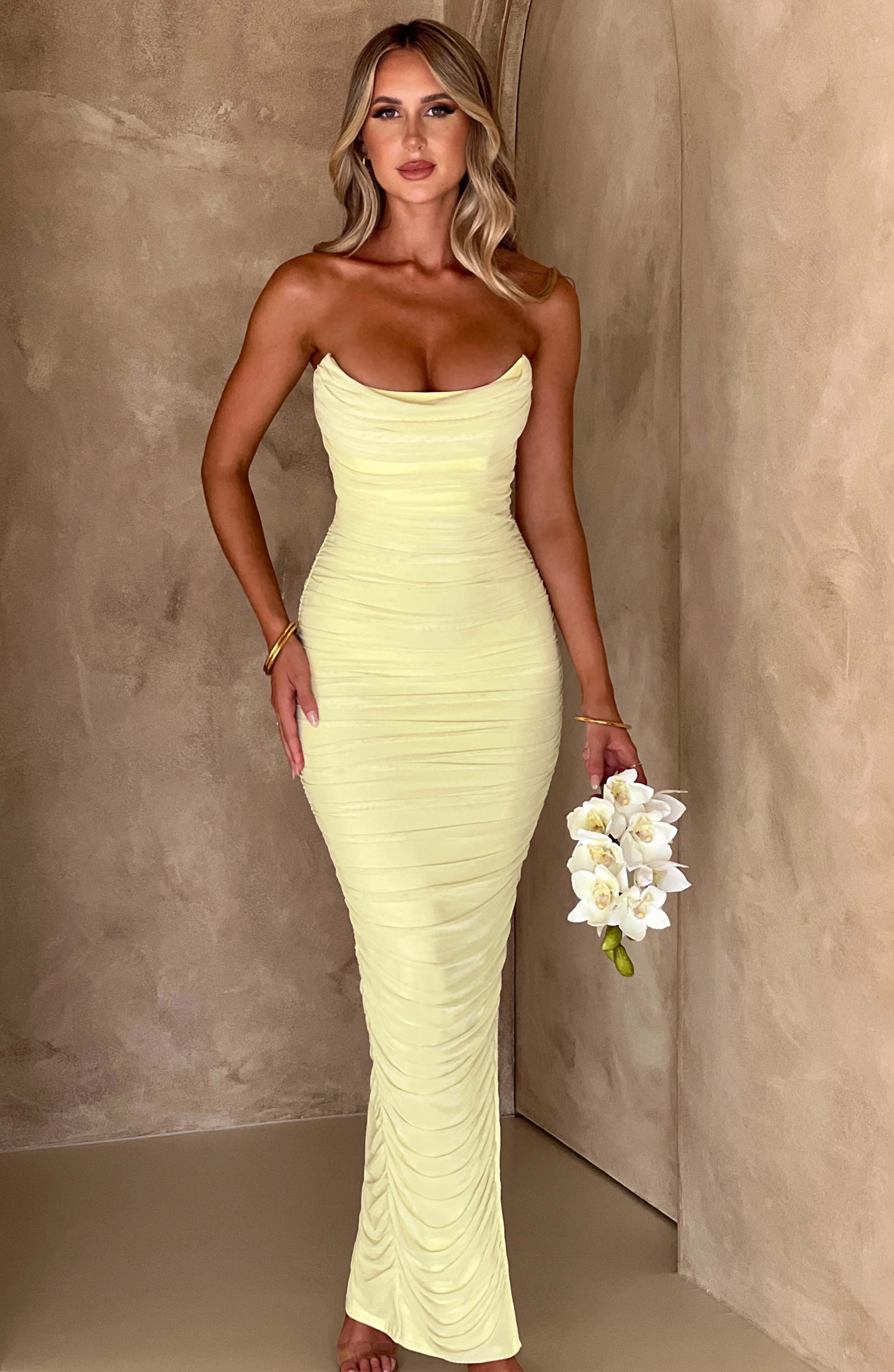 Demi Maxi Dress - Lime | Babyboo (global)