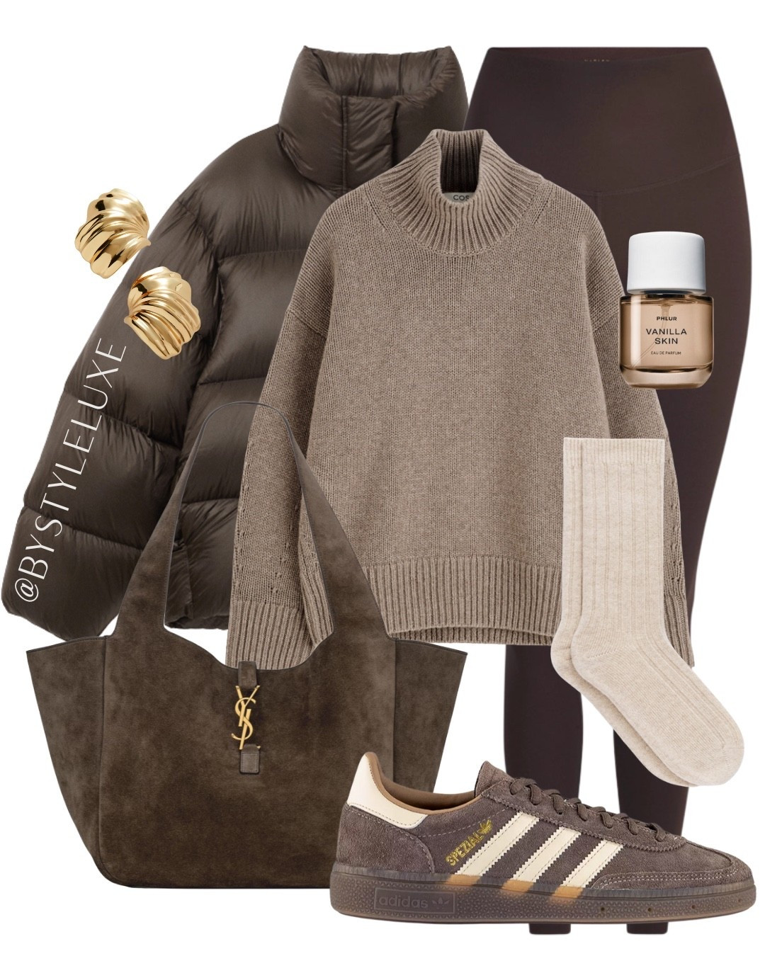 COMFY OUTFIT - Obsessed with this puffer jacket, it’s so gorg and can’t recommend it enough. Styled here with my fave brown leggings and new in Spezials 

#trainers #pufferjacket #winteroutfit

#LTKwinter #LTKeurope #LTKshoes