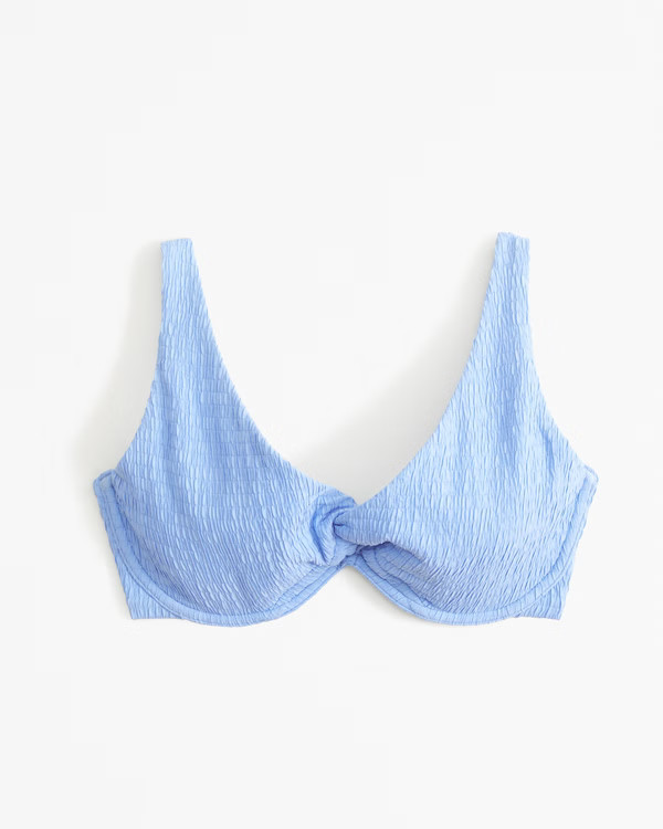 Women's Curve Love Wide Strap Twist Continuous Underwire Bikini Top | Women's Swimwear | Abercrom... | Abercrombie & Fitch (US)