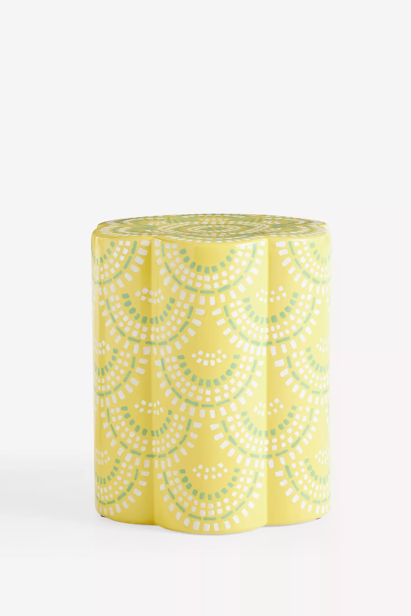 Scalloped Ceramic Side Table | Anthropologie (US)