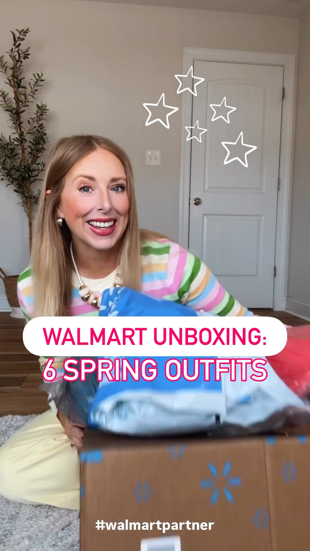 A Walmart unboxing of 6 Spring outfits! 🩷 These new arrivals are so cute for the season! Eyelet, leopard, stripes, ruffles & more!!

#walmartpartner #walmartstyle @walmartstyle 

#LTKgrwm #LTKootd #LTKdayinmylife