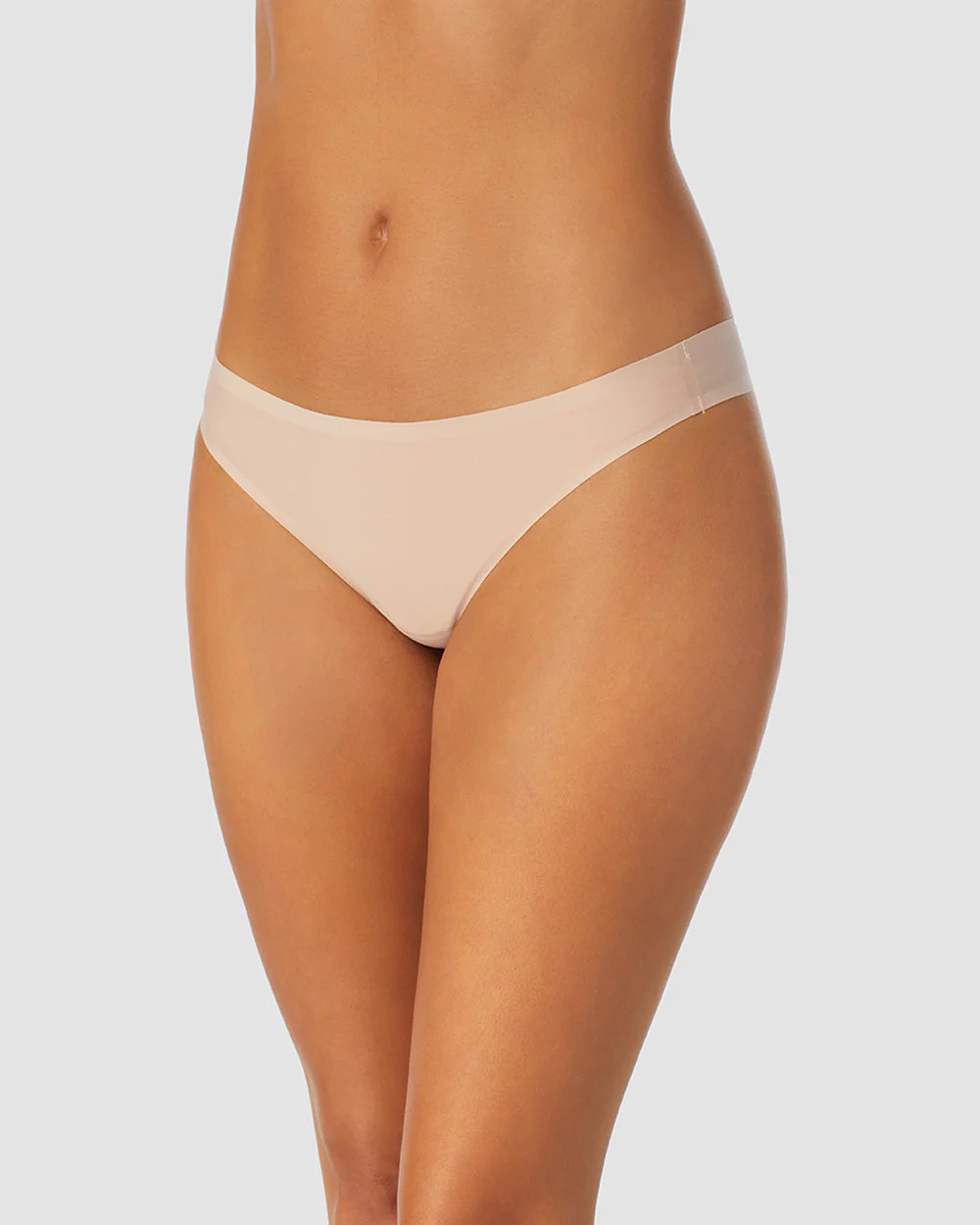 Heavenly Stretch Thong - Champagne | On Gossamer