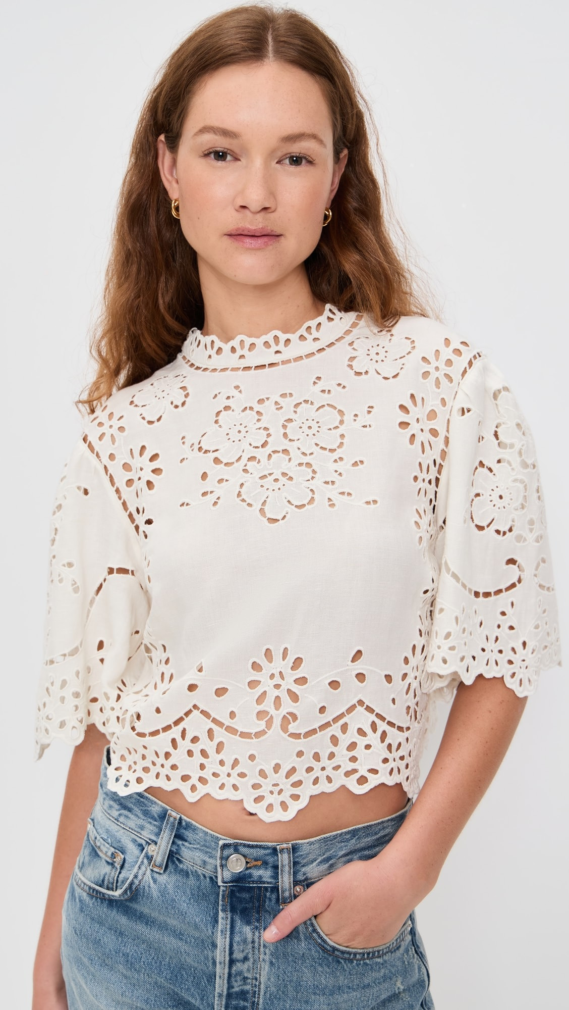 Sea Lula Embroidery Short Sleeve Top | Shopbop | Shopbop