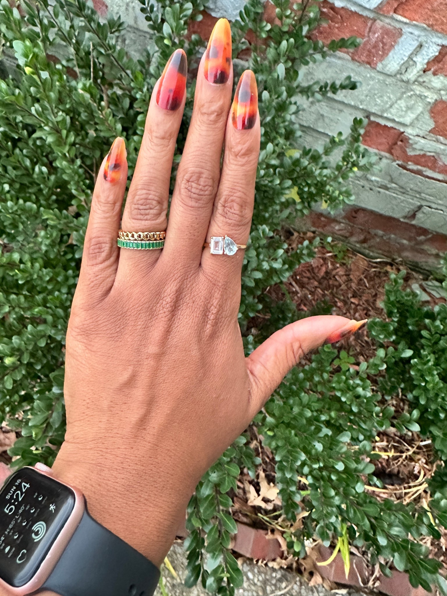 Tortoise shell nails | press on nails | manicure | rings 

#LTKStyleTip #LTKBeauty #LTKOver40