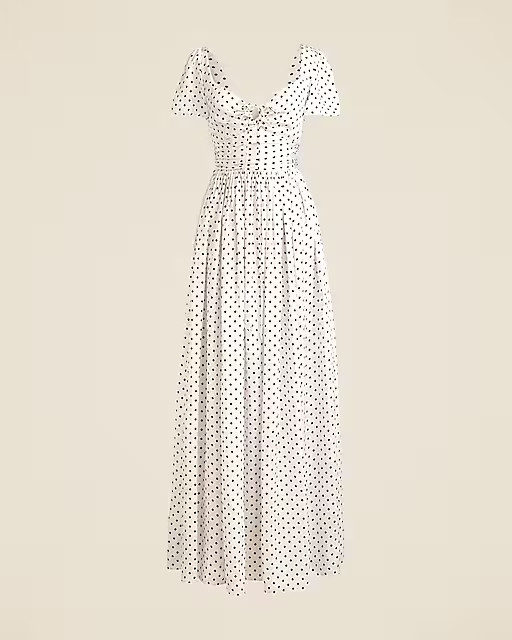 Collection flutter-sleeve maxi dress in luster georgette | J. Crew US