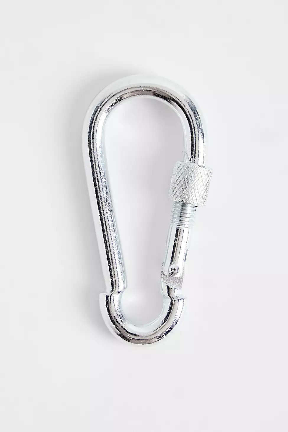 UO Silver Classic Carabiner - Silver at Urban Outfitters | Urban Outfitters UK