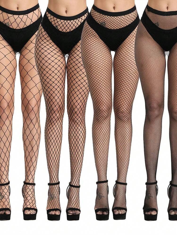 Women's Sexy Fishinet Leggings, For Daily Life,High Waisted Mesh Pantyhose, Slim Fit, Comfortable, Suitable For All Seasons, Dates, Parties, Dances, Fashion, Personalized, Sexy, Versatile. | SHEIN