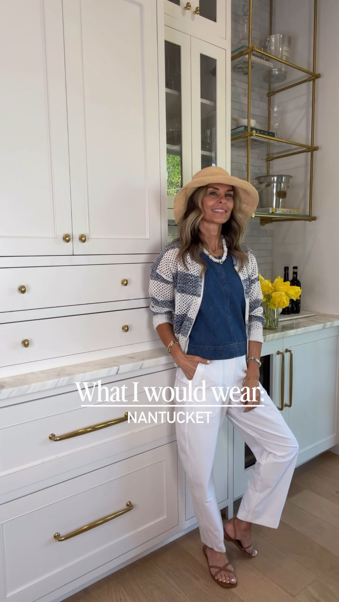 I’m 5’6’’
-Altheta pants regular length TTS, sale ends today!
-Z Supply denim tank size XS
-striped open knit cardigan size XS
-straw hat
-butter yellow bag
-Margaux wrap sandals TTS

#LTKOver40 #LTKgrwm #LTKootd