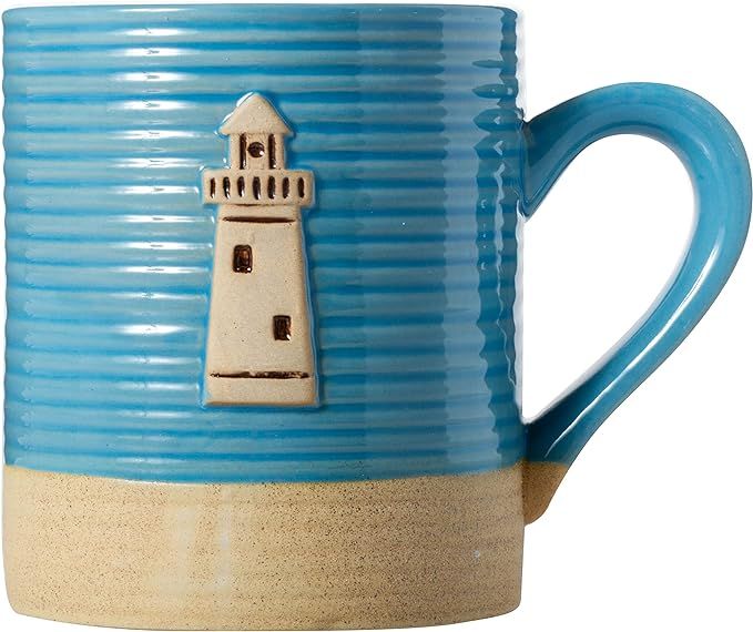 Cape Shore 15oz Sandy Stoneware Pottery Mug, Multiple Styles Available (Lighthouse) | Amazon (US)