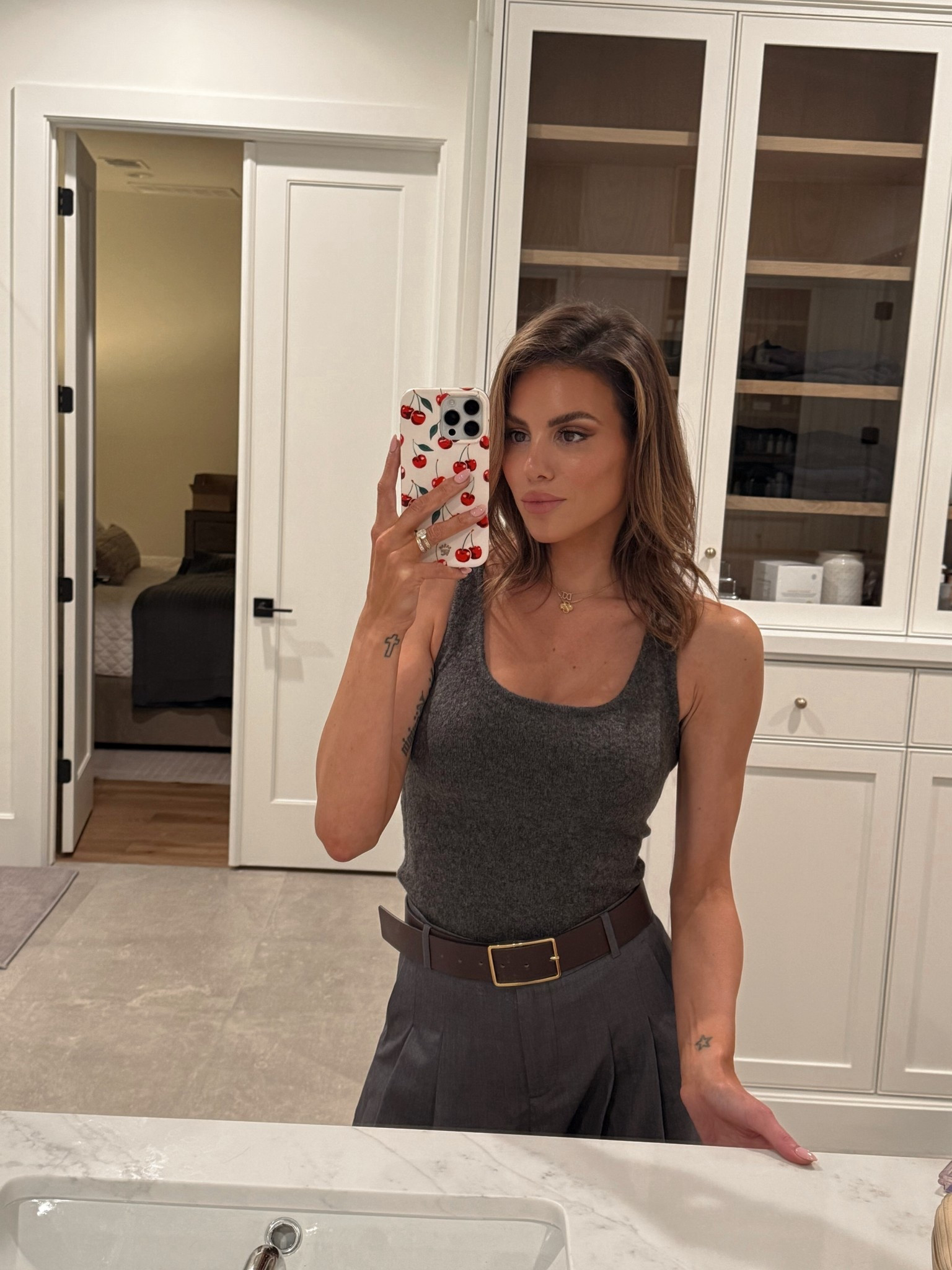 This fitted charcoal tank is a staple and it’s 40% off right now (!!) — super soft and flattering, perfect for layering or wearing solo. Paired it with pleated trousers and a structured belt for an easy polished look.

Shop everything here — including my exact tank, trousers + belt. Tap to get the sale while it lasts!

#LTKSale #LTKStyle #LTKUnder50 #EverydayStyle #MinimalChic

#LTKStyleTip #LTKBeauty #LTKFindsUnder50