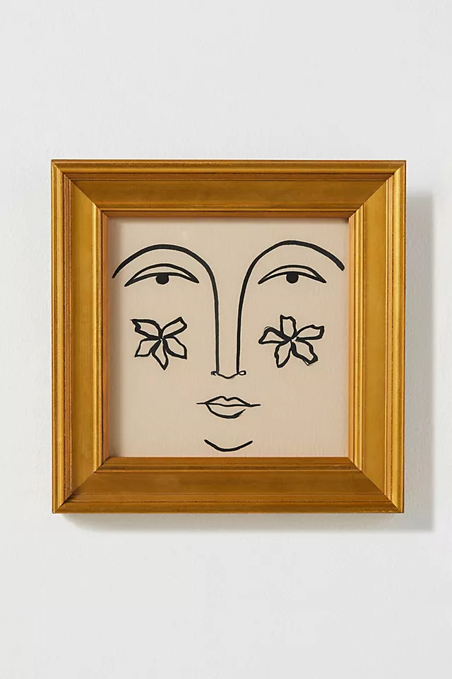 Floral Face I Wall Art | Anthropologie (US)