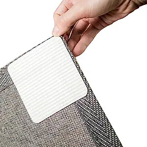 Amazon.com: Home Techpro Rug Pads Grippers, 12 PCS Non Slip Washable Grippers for Rug, “Vacuum ... | Amazon (US)