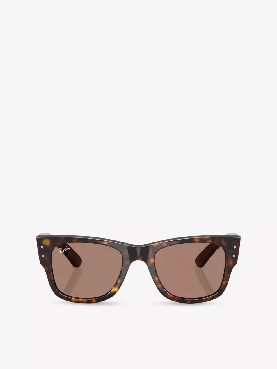RB0840S Mega Wayfarer Summer Capsule Square-Frame Propionate Sunglasses | Selfridges