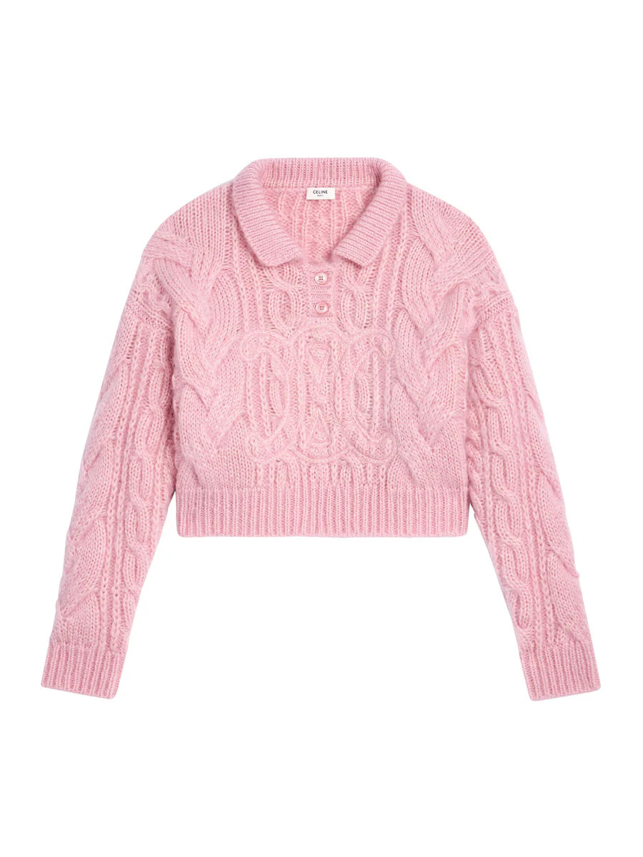 ARAN WOOL AND MOHAIR SWEATER | Suitnegozi INT