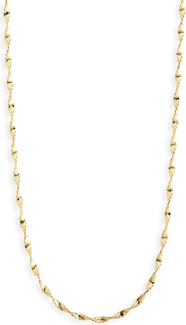 14K Gold Twisted Chain Necklace | Nordstrom