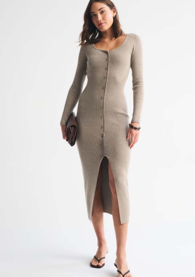 Long-Sleeve Button-Through Maxi Sweater Dress — Cozy & Chic 

 #LTKPetite #LTKStyleTip #LTKBeauty