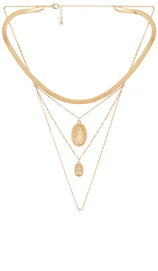 Rise Lariat in Gold | Revolve Clothing (Global)