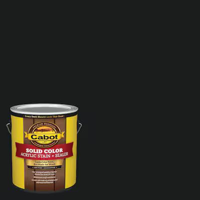 Cabot Black Solid Exterior Wood Stain and Sealer (1-quart) | Lowe's