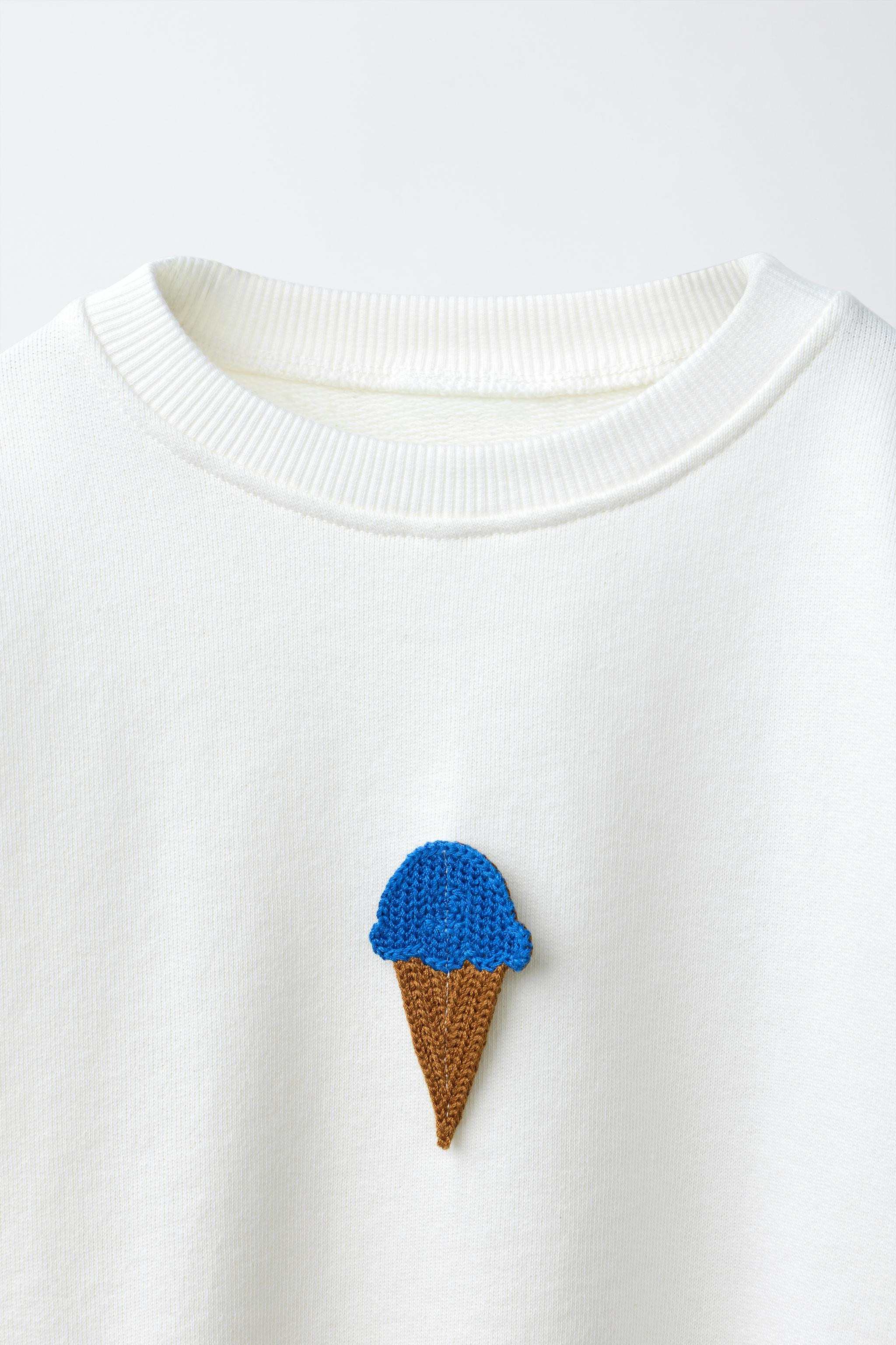 SWEAT GLACE EN MAILLE CROCHET | Zara FR