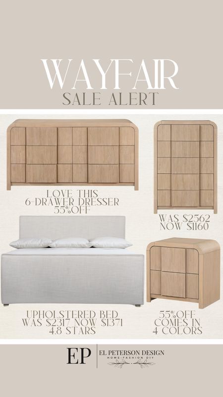 Sale alert
Sideboard
Dresser
Nightstand
Upholstered bed 

#LTKHome #LTKSaleAlert