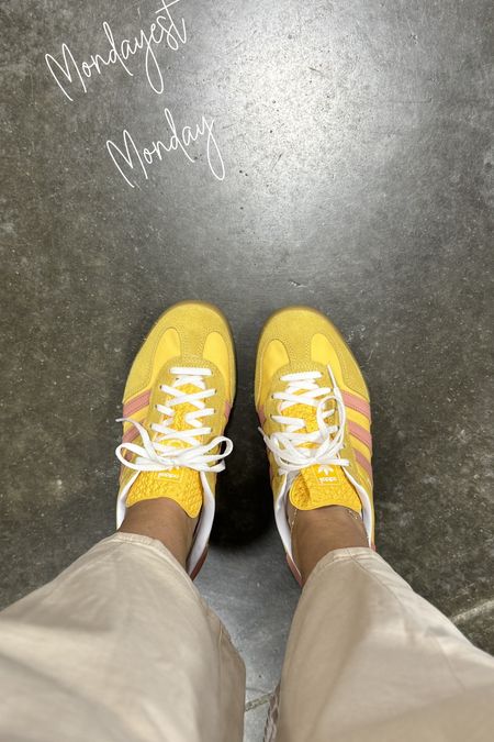 Yellow adidas Gazelles 🤩 size down a whole size! 

#LTKshoecrush #LTKstyletip #LTKfindsunder100