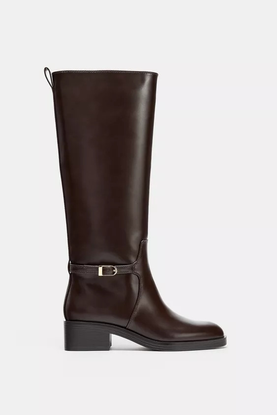 HEELED RIDING BOOTS | Zara UK