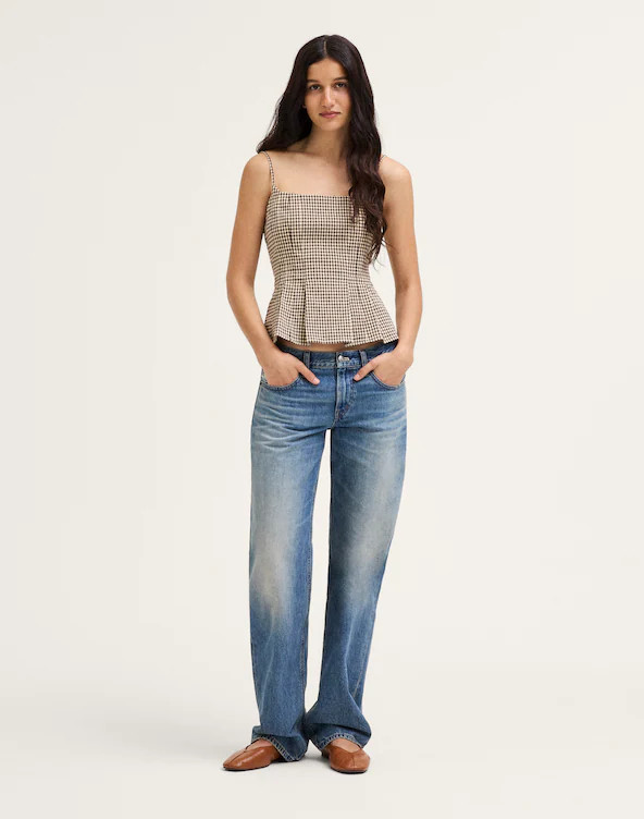 Darted Peplum Cami Top | Madewell
