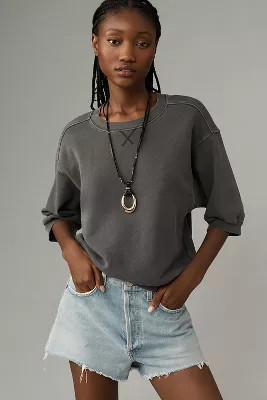 The Niki Bubble Sweatshirt by Pilcro | Anthropologie (US)