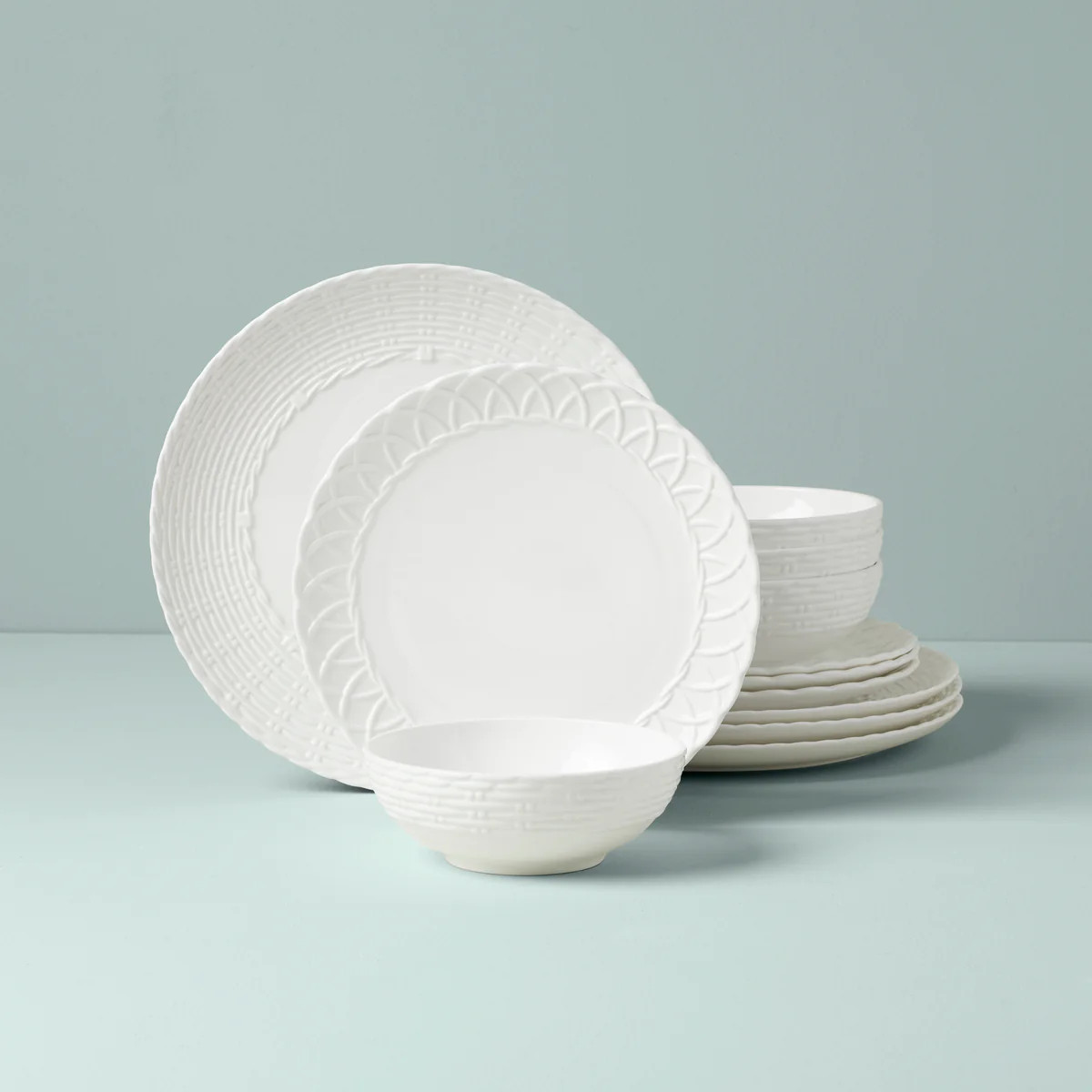 Wicker Creek 12-Piece Dinnerware Set | Lenox