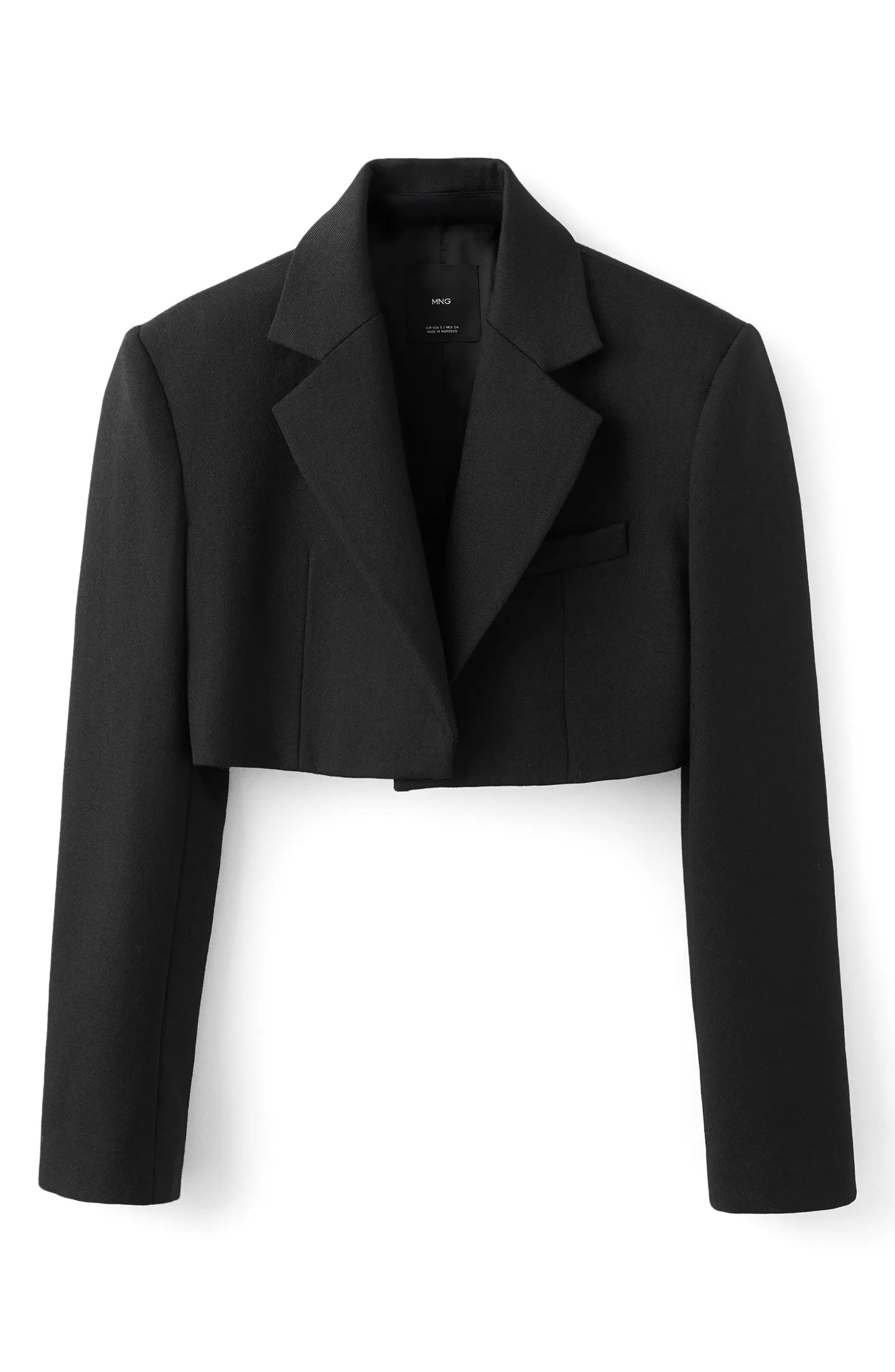 x Kaia Gerber Wool Crop Blazer | Nordstrom