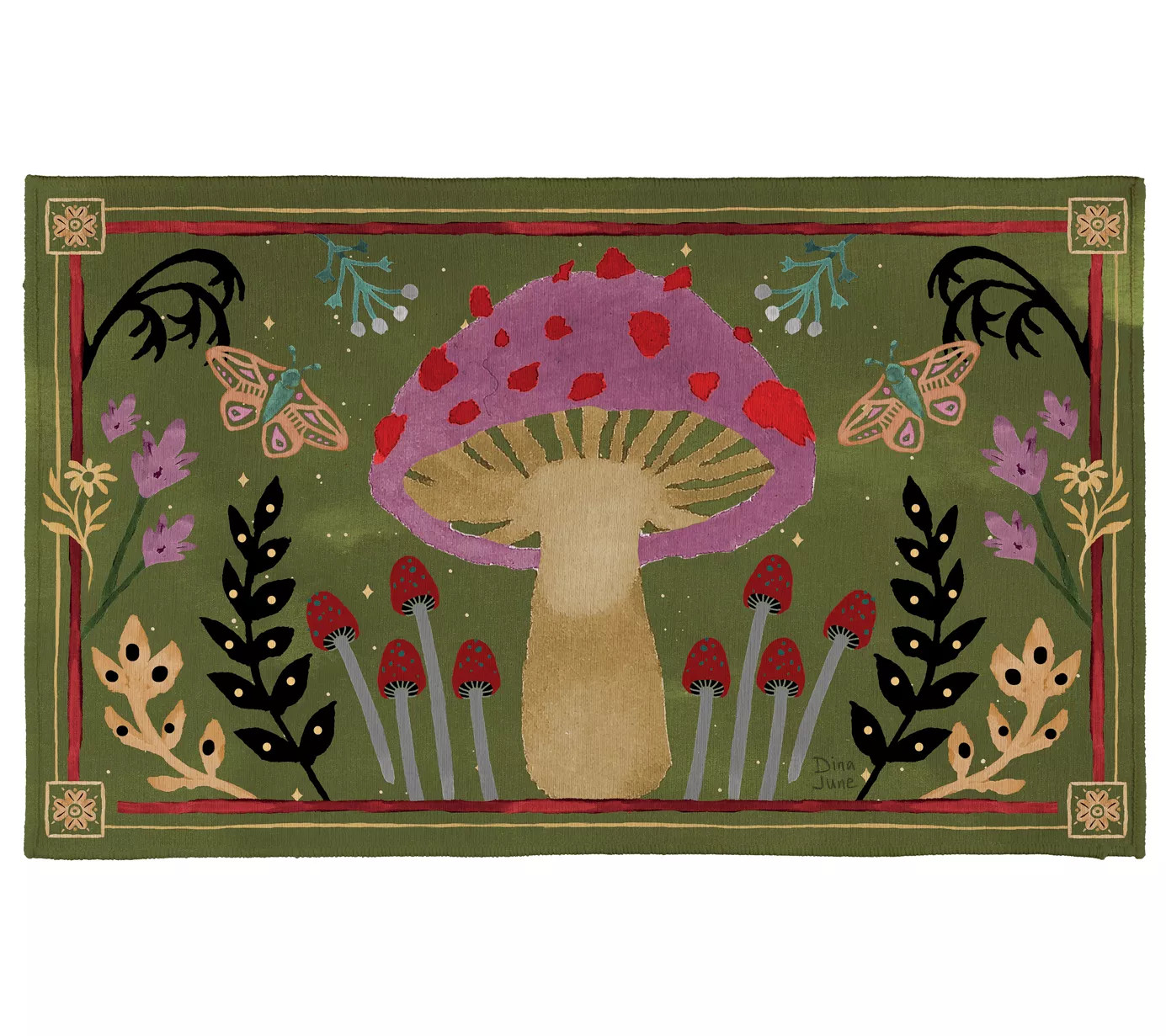 Evergreen Garden Of Wonder Washable Indoor/Outdoor Mat | QVC