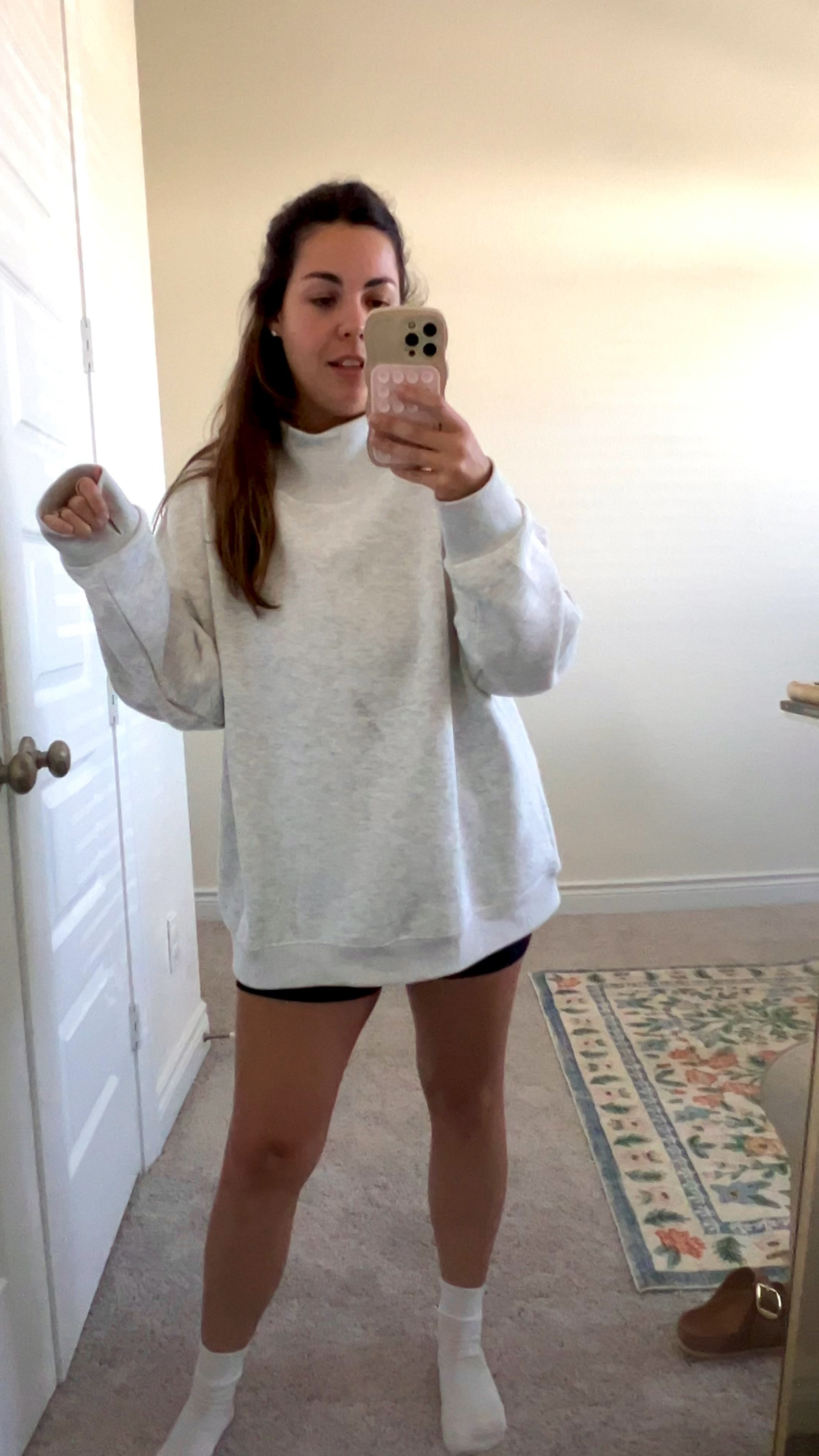 This mock neck sweatshirt is so good! 

#LTKFindsUnder50 #LTKStyleTip #LTKMidsize