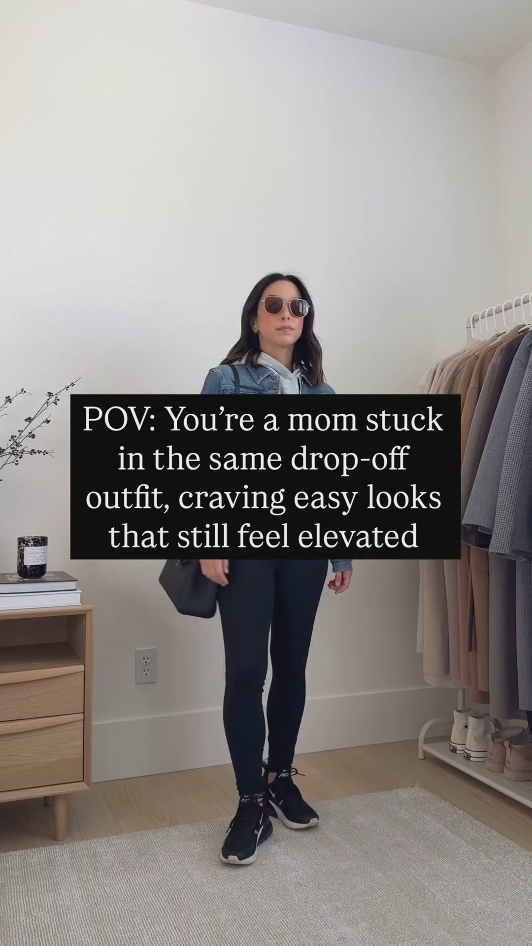 I think there's this misconception that drop-off or mom-life outfits need to look dated, or less put together. I'm here to prove this wrong every time. At the end of the day we all want to feel our best and I'm here to show you how to get that effortlessly cool vibe with styles you already have in your closet. 

Outfit Details:

Look 1
Polo Ralph Lauren sweatshirt medium
Varley cuff pants xs 25" inseam
Adidas SL72 sneakers 5 womens
Mansur Gavriel tote
Celine sunglasses
Everlane tee medium

Look 2
Old Navy Fleece Petite Small
Everlane Barrel sweats small, could wear the xs
Fine Art Hat (old)
Mansur Gavriel Tote 
Onitsuka Tiger sneakers 4 mens

Look 3
Gap cable knit sweater petite small
Gap cable Knit pants petite small
New Balance Sneakers 1906R 6 womens
Fine Art hat (old)
Anine Bing Kate bag

Look 4
Varley jacket xs
Varley pants xs 27" inseam
Polo Ralph Lauren hat
Mansur Gavriel tote
Nike V5 Runners 6
Everlane tee medium

Look 5
Old Navy puffer Petite small, need the petite xs
Jenni Kayne sweatshirt small
Jenni Kayne Sweats xs
Adidas Decon sneakers 4 mens
Cuyana Easy Tote Small Stone
Polo Ralph Lauren hat

Athleisure, fall style, petite style 

#LTKStyleTip #LTKPetite #LTKSeasonal