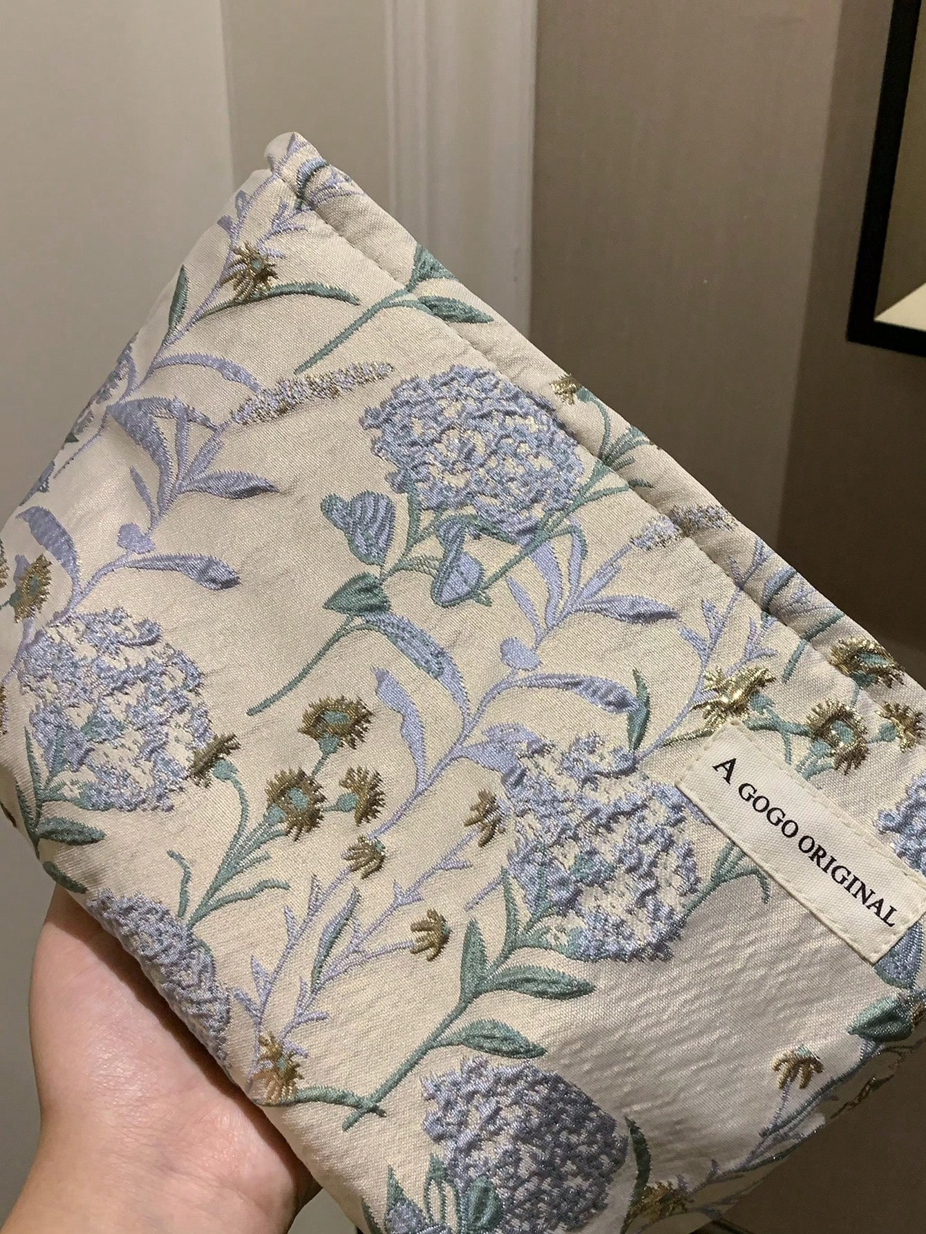 1Pc Flower Print Zippered Makeup Bag Cute Floral Cosmetic Bag Y2K Aesthetic Portable Toiletry Bag... | SHEIN