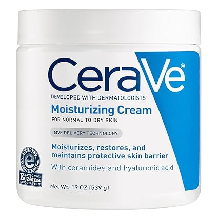 CeraVe Moisturizing Cream | 19 Ounce | Daily Face and Body Moisturizer for Dry Skin | Amazon (US)